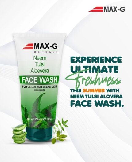 Max-g Neem Tulsi Aloevera Face Wash 100ml